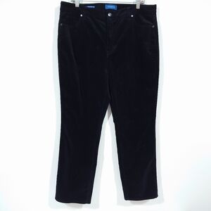 Talbots Black Corduroy High Waist Straight Leg Pants